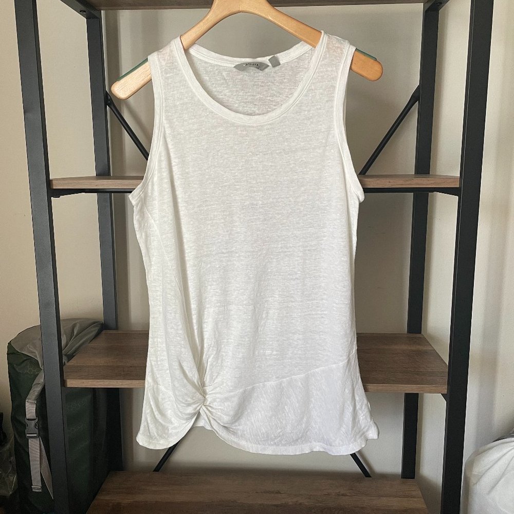 Athleta Knit Linen Sleeveless Tank